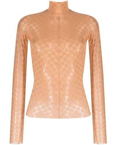 Forte Forte Lace-detail Long-sleeved Top - Multicolor