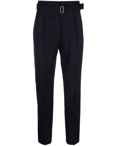 A.P.C. Anthea Belted Tailored Trousers - Blue