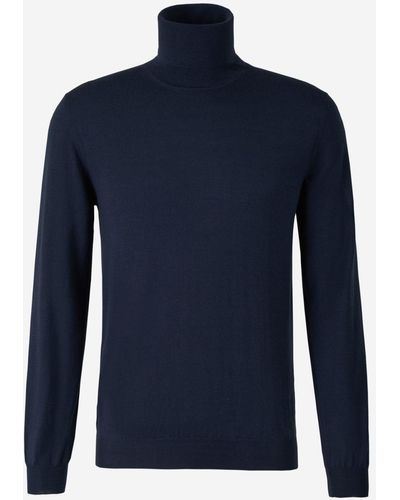 Zanone Turtleneck Sweater - Blue