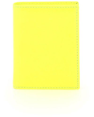 Comme des Garçons Comme Des Garcons Wallet Super Fluo Small Bifold Wallet - Yellow