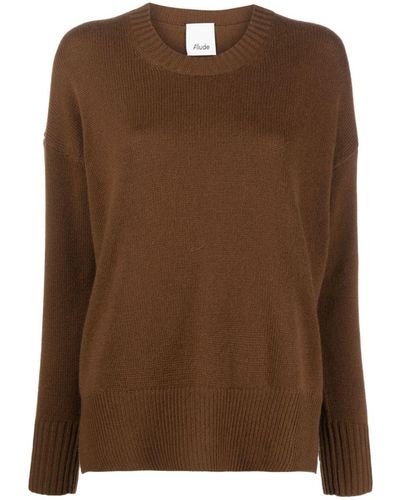 Allude Sweaters Brown