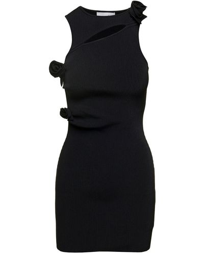 Coperni Asymmetrical Mini Dress - Black