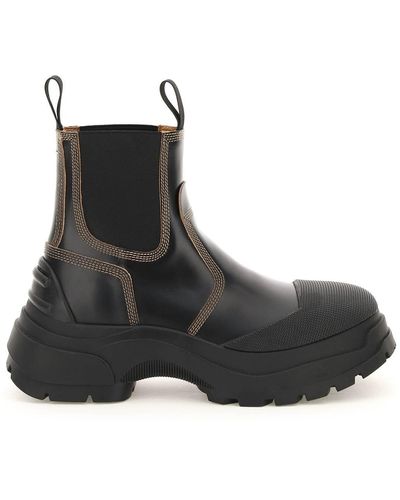 Maison Margiela Leather Chelsea Boots - Black