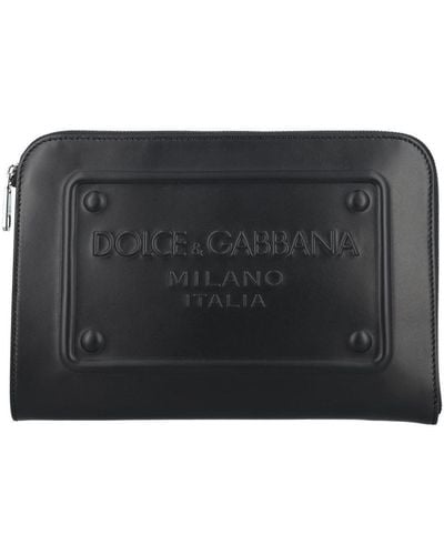 Dolce & Gabbana Plaque Pouch - Black