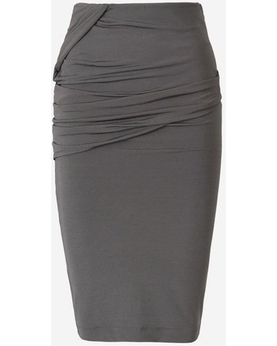 Givenchy Draped Mini Skirt - Gray