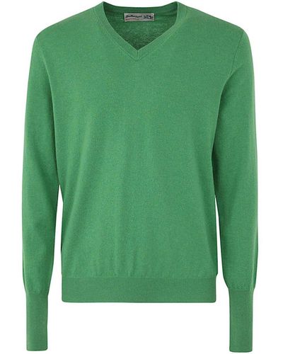 Ballantyne V Neck Pullover Clothing - Green