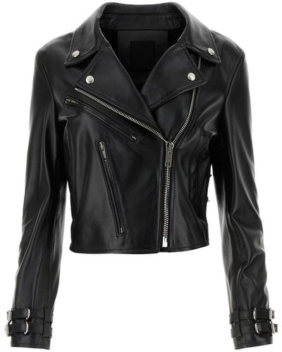 Givenchy Leather Jackets - Black