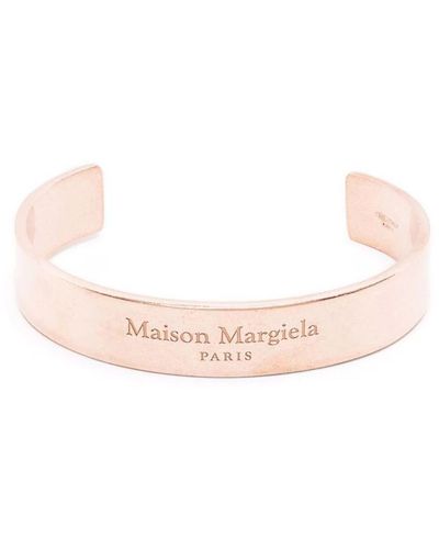 Maison Margiela Logo-engraved Cuff - Pink