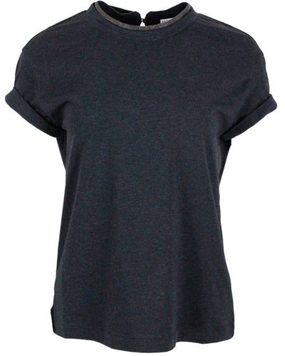 Brunello Cucinelli Short-Sleeved T-Shirt - Black