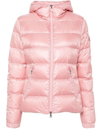Moncler Gles Hooded Puffer Jacket - Pink