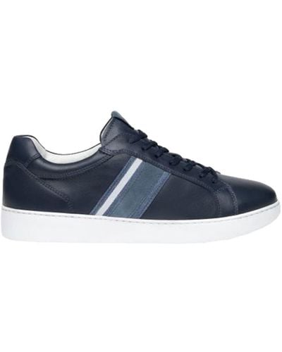 Nero Giardini Leather Sneakers Shoes - Blue