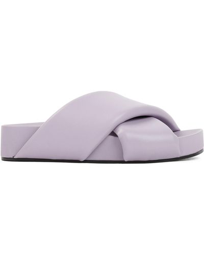 Jil Sander Padded Sandals - Purple