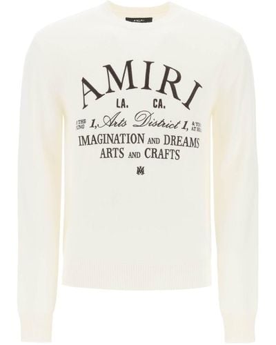 Amiri Arts District Wool Sweater - White
