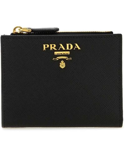Prada Saffiano Leather Card Holder (Wallets And Small