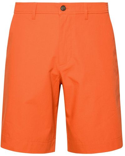 Maison Kitsuné 'Board' Cotton Bermuda Shorts - Orange