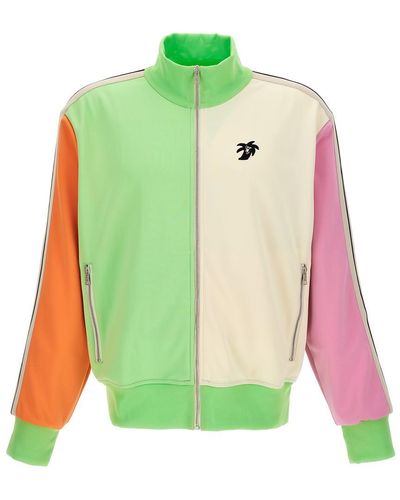 Palm Angels Hunter Colorblock Track Sweatshirt - Green