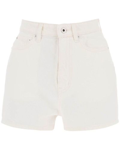 KENZO Japanese Denim Shorts - White