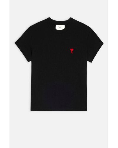 Ami Paris T-Shirts - Black