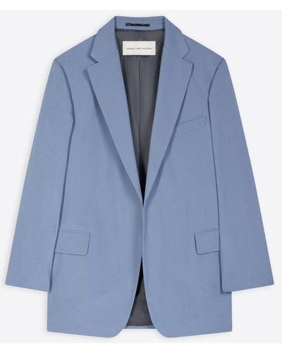 Dries Van Noten 00530-Blur 8255 W.W.Jacket - Blue