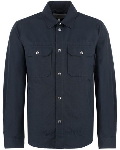 Woolrich Technical Fabric Overshirt - Blue