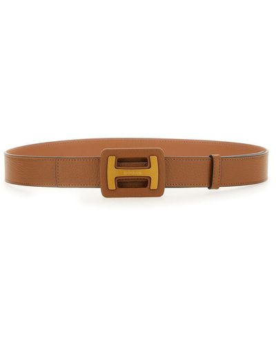 Hogan Leather Belt - Brown