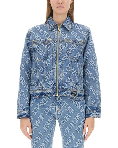 Versace Jeans Couture Monogram Jacket - Blue