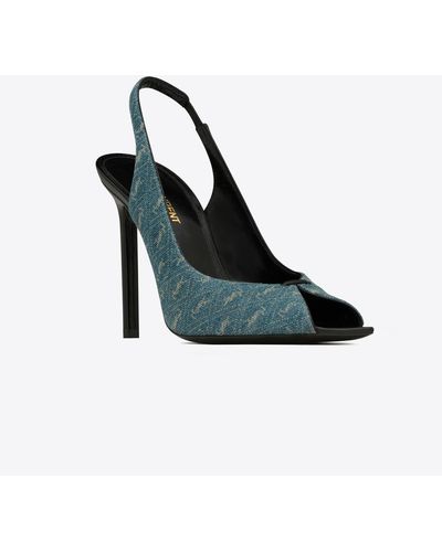 Green Sandal heels for Women | Lyst