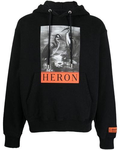 Heron Preston Recycled Cotton-jersey Hoodie in Orange for Men