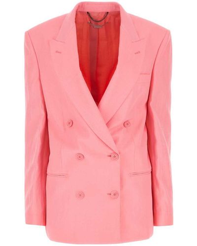 Stella McCartney Pink Twill Oversize Blazer