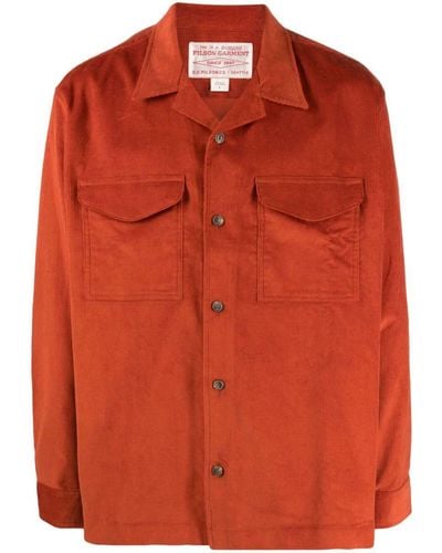 Filson Corduroy Camp Shirt Clothing - Orange