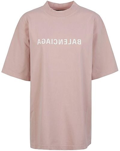 Balenciaga Mirror T-shirt - Pink