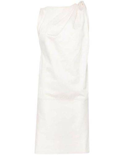 Totême Toteme Shoulder-Twist Dress - White