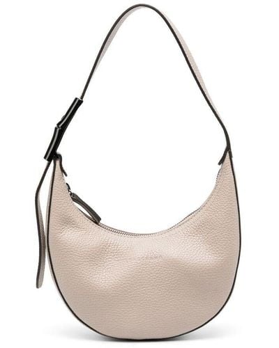 Longchamp Womens Hobo Bag UAE Outlet - Le Pliage Xtra S Leather White