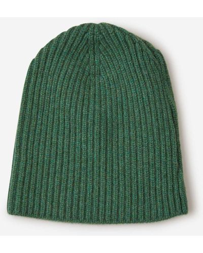 Fedeli Cashmere Knit Beanie - Green