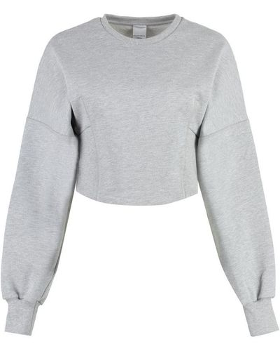Pinko Cotton Crew-neck Sweatshirt - Grey