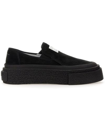 MM6 by Maison Martin Margiela Moccasin With Label - Black