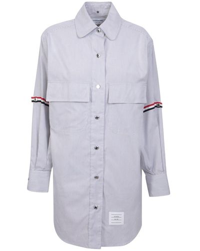 Thom Browne Armand Shirt Dress - White