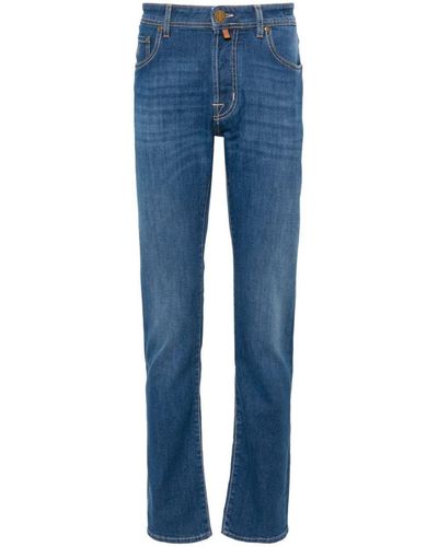Jacob Cohen Medium-Rise Slim Bard Jeans - Blue
