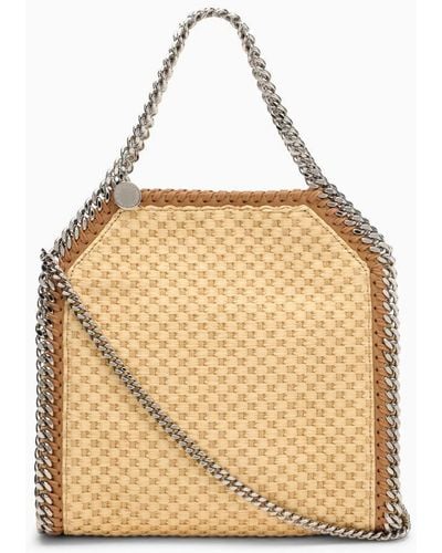Stella McCartney Falabella Mini Woven Fabric Bag - Natural