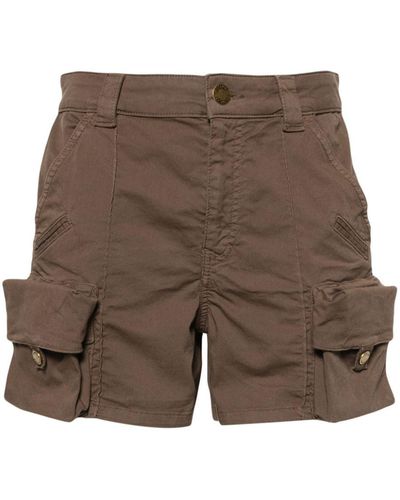Pinko Shorts With Pockets - Brown
