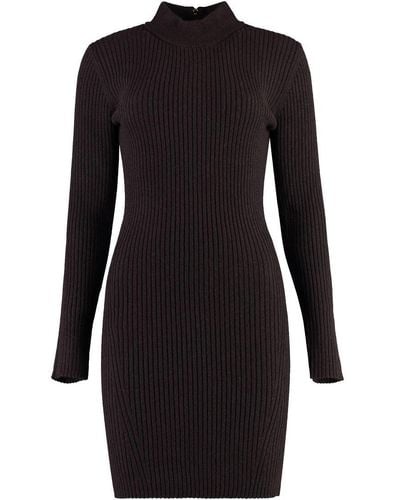 Michael Kors Wool-Blend Dress - Black