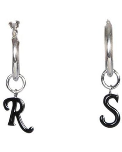Raf Simons Logo Earrings - Black