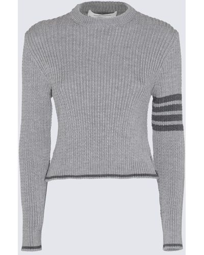 Thom Browne Wool Knitwear - Gray