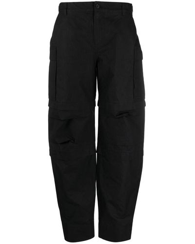 Wardrobe NYC Cotton Cargo Trousers - Black