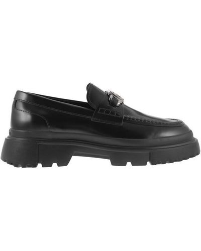 Hogan H629 - Leather Loafer - Black