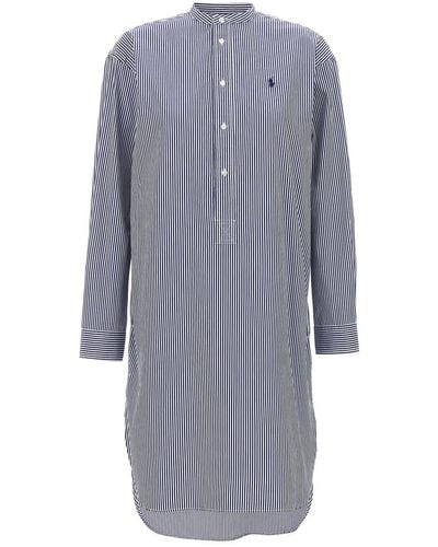 Polo Ralph Lauren Striped Chemisier Dress - Blue