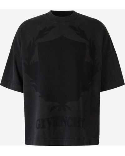Givenchy Shadow Cotton T-Shirt - Black
