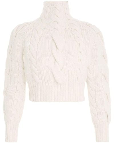 Zimmermann Soft Cable Sweater. - White