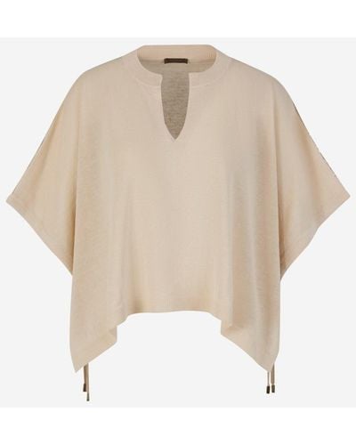 Peserico Linen Knit Sweater - White