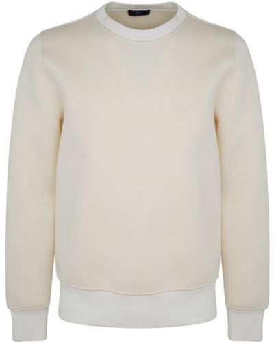 Kiton Crew Neck Sweatshirt Clothing - White